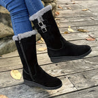 R&B | Verstärkte Samt Mittelrohr Schnee Stiefel