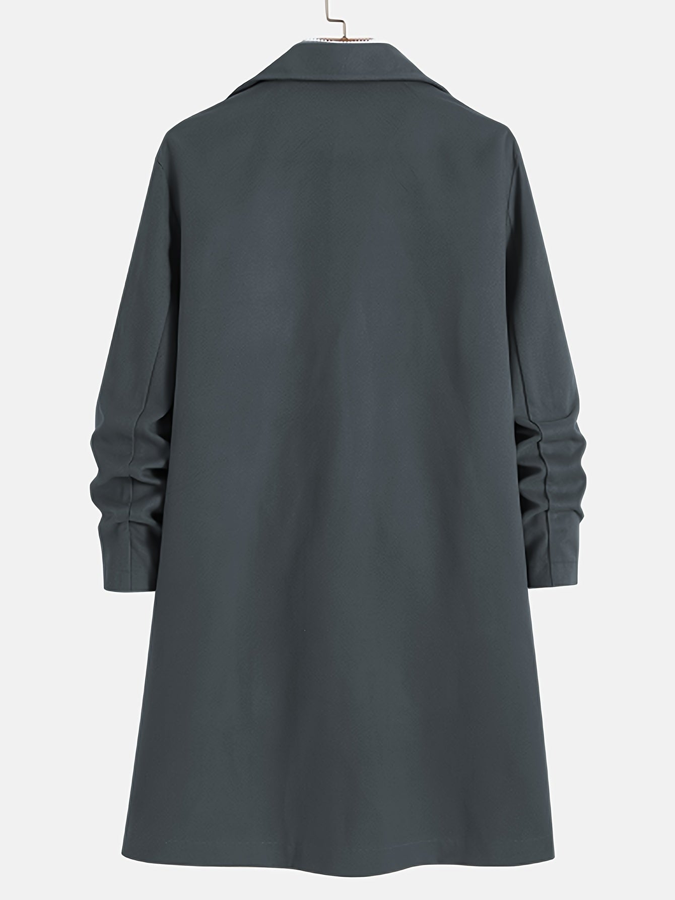 R&B | Elegante Lange Jacke Polyester und Wolle Klassisch und Warm