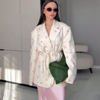 R&B | mit Blumenprint Und Gürtel für Damen