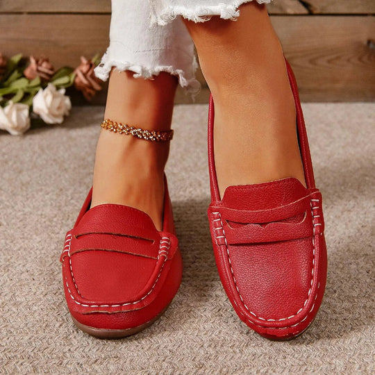 R&B | Gommino Flat Crossed Soft Sole Women