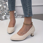 R&B | Stilvolle Damen Pumps mit Spitzem Zeh und Blockabsatz