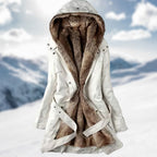 R&B | Gefütterter Damen ParkA-mit Gürtel und Schicken Details
