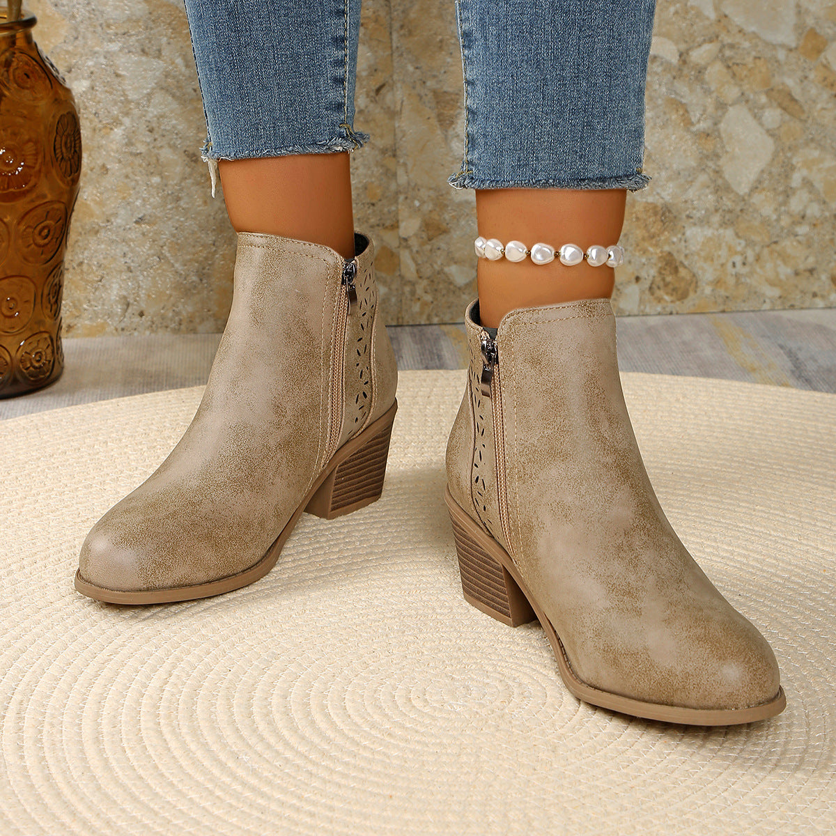 Damen-Stiefeletten aus Leder, orthopädisch & komfortabel R&B R&B