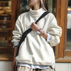 R&B | Oversize-Pullover mit Stehkragen