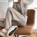 R&B | Strick Damen Pullover Satz mit Weitem Hosen