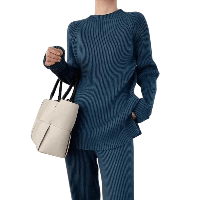 R&B | Strick Damen Pullover Satz mit Weitem Hosen