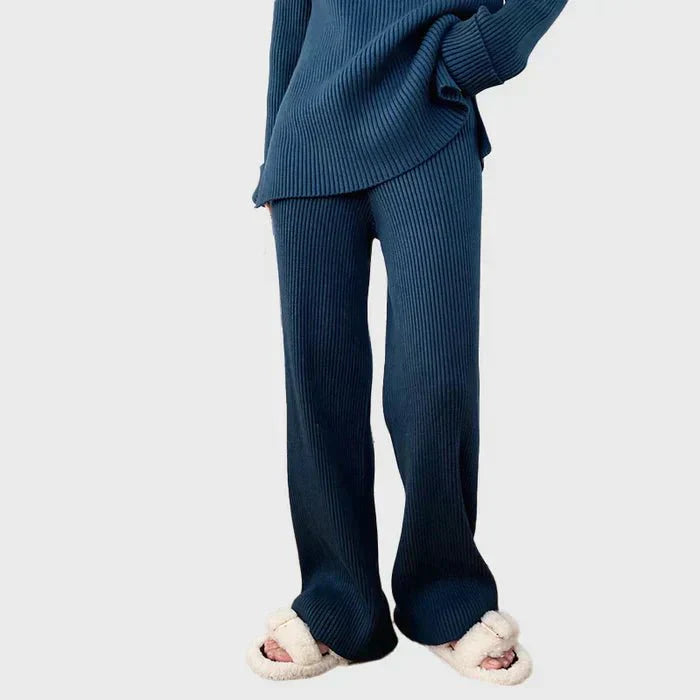 R&B | Strick Damen Pullover Satz mit Weitem Hosen