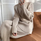 R&B | Strick Damen Pullover Satz mit Weitem Hosen