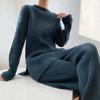 R&B | Strick Damen Pullover Satz mit Weitem Hosen
