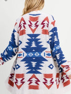 R&B | Boheme Cardigan mit Ethnischem Muster Weich und Warm Einzigartiges Design