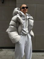 R&B | schlichte Daunenjacke für den Winterstil