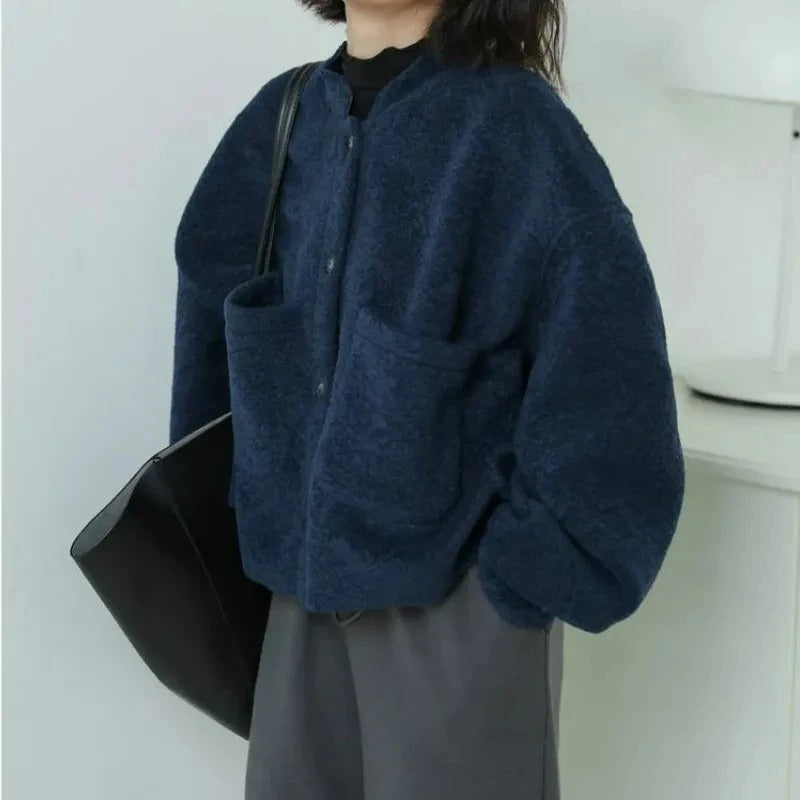 R&B | Flauschige Cardigan Jacke