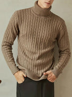 R&B | Kabelstrick Rollkragenpullover Weich und Warm Perfekt für Herbst und Winter
