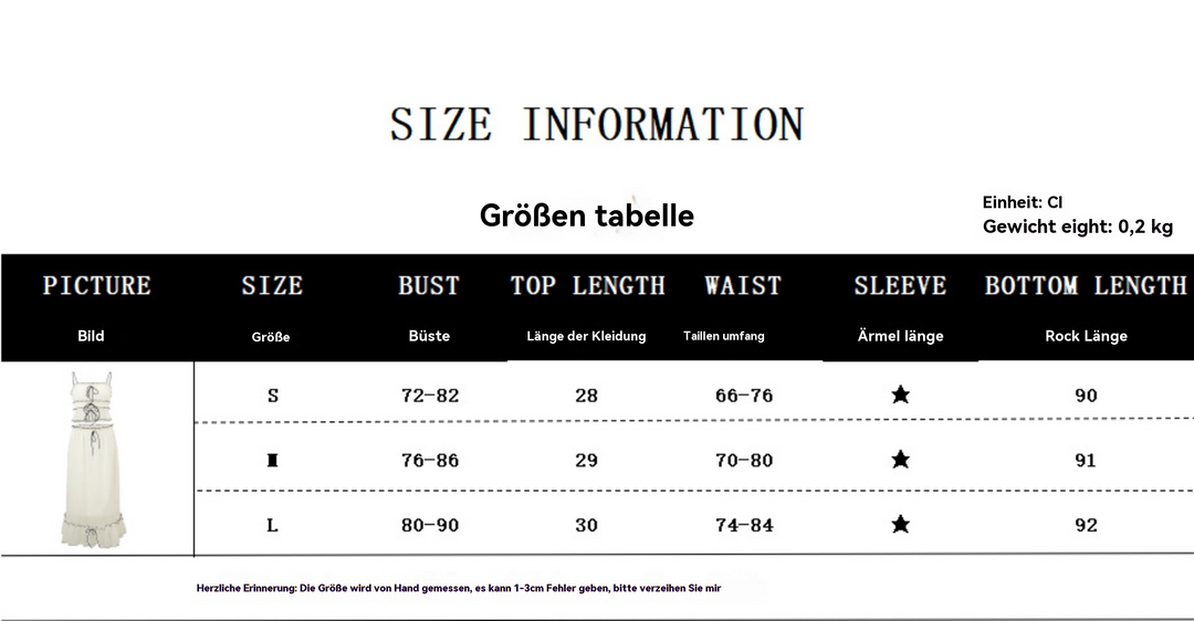 R&B | Hosenträger Top Temperament Kleid
