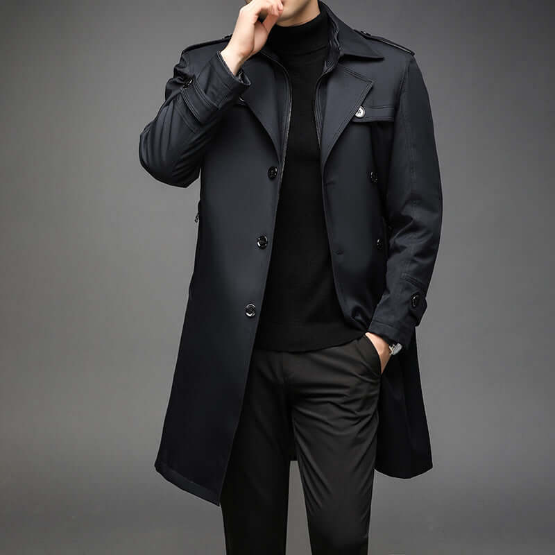 R&B | Herren Doppelreiher Trenchcoat