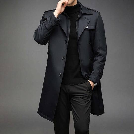 R&B | Herren Doppelreiher Trenchcoat