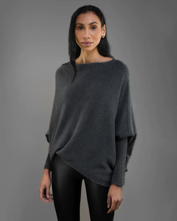R&B | Asymmetrisch Drapierter Pullover