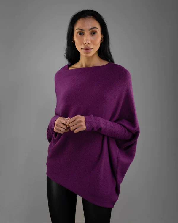R&B | Asymmetrisch Drapierter Pullover