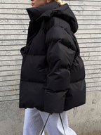 R&B | Mehrfarbiges Gepolstertes Jacket mit Kapuze