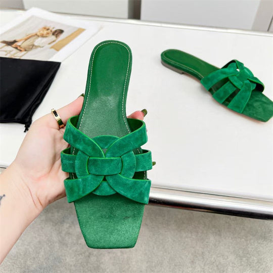 R&B | Damenmode Einfache Kreuz Mittel-Hoch Schuhe