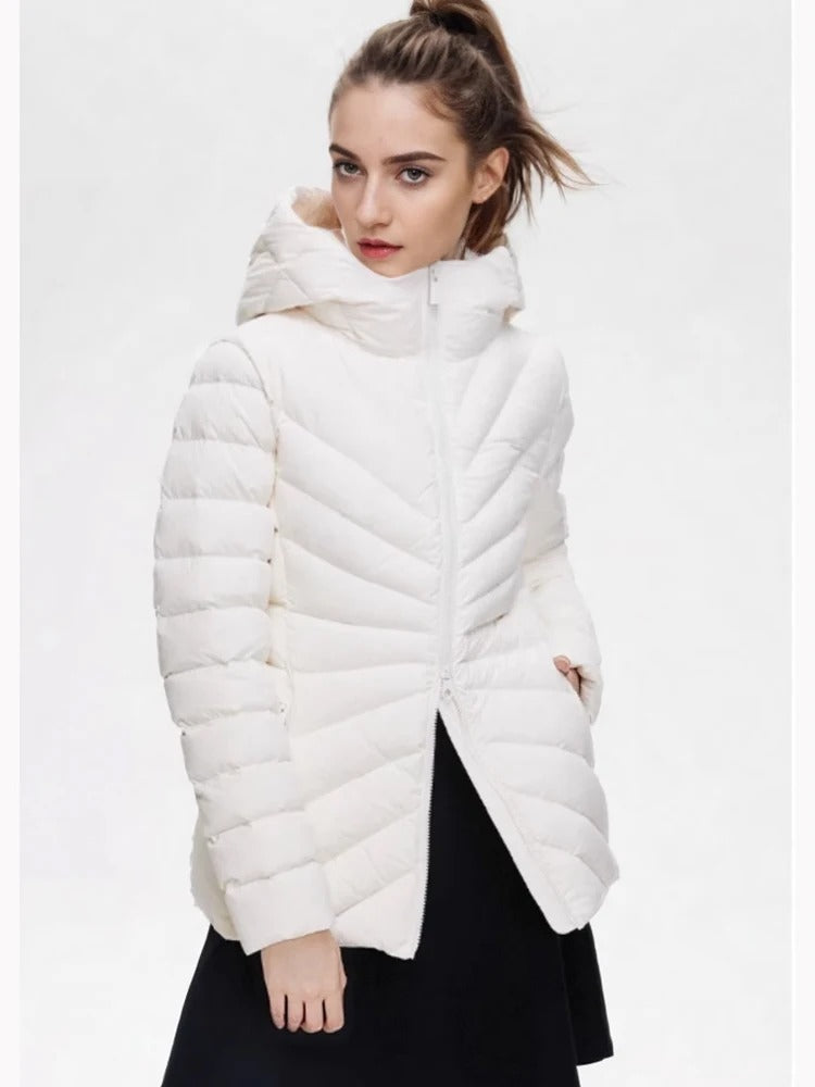R&B | Leichte Gesteppte Jacke mit Kapuze