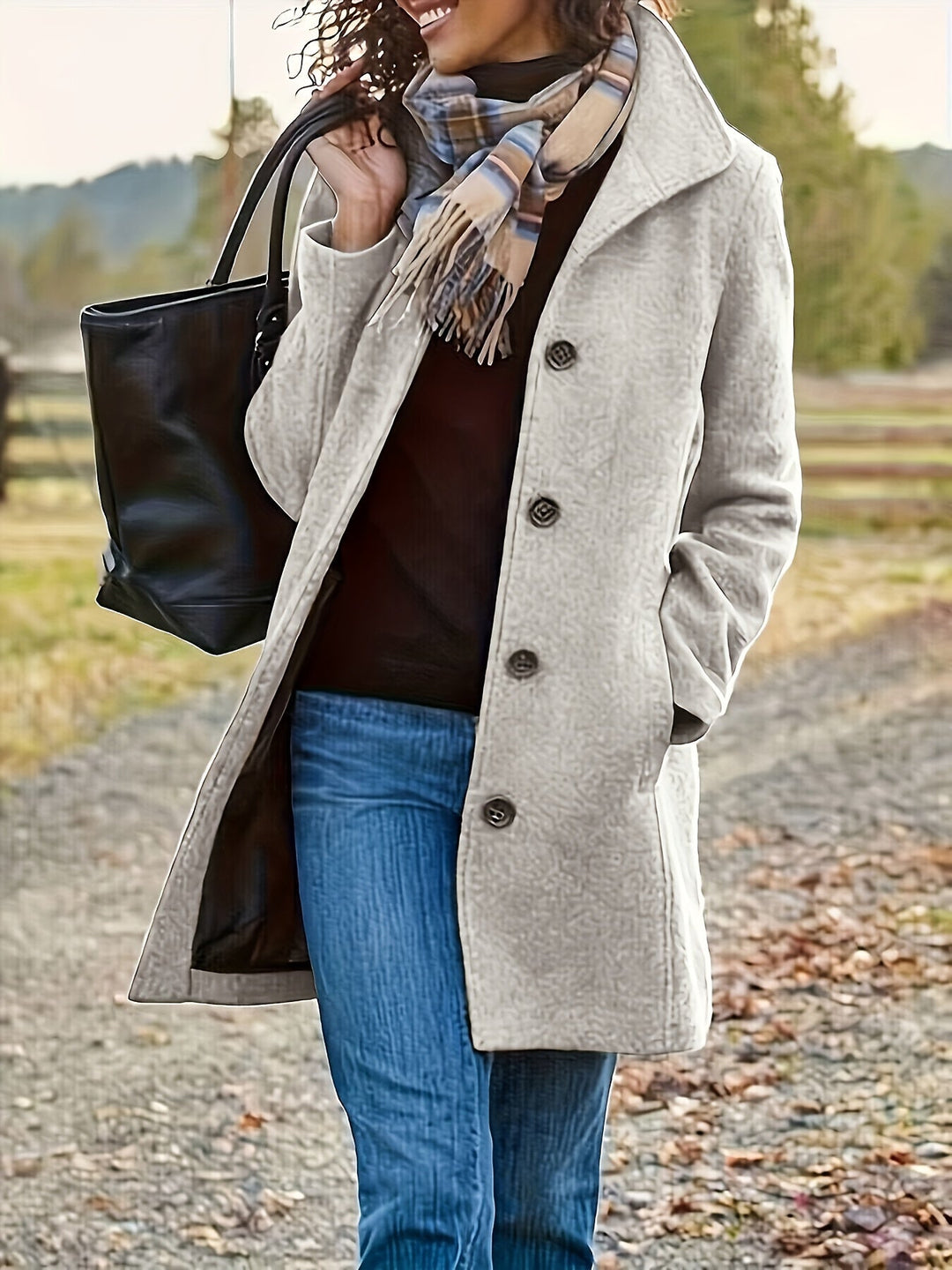 R&B | Plüschjacke Polyester Warm und Stilvoll