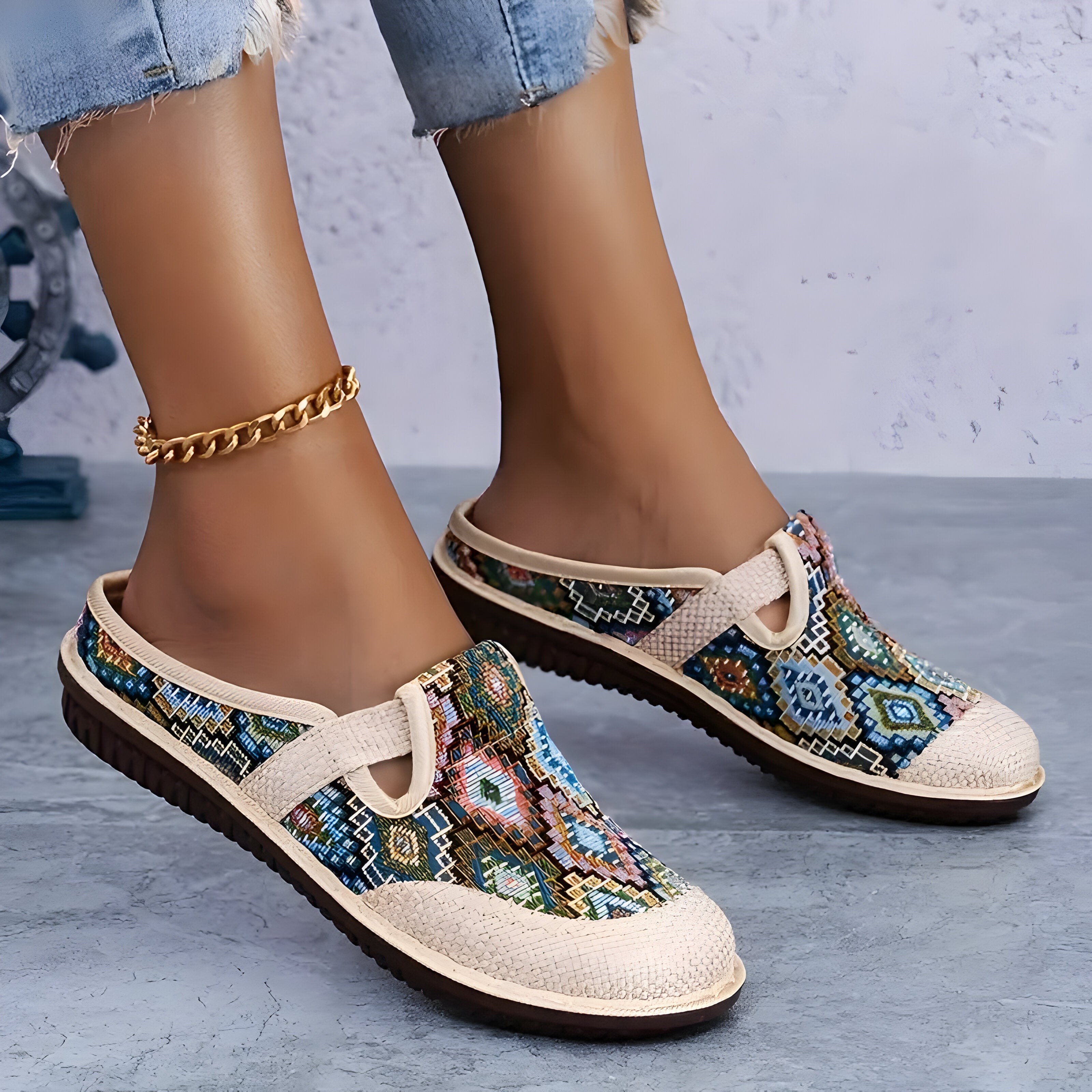 Mikka |  Bohemian Style Frauen flache Schuhe R&B