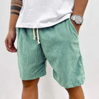 R&B | Herren Casual Kordelzug Cord Shorts