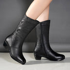 Damen-Boots mit Plateau & Blockabsatz R&B R&B