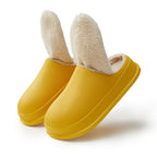 Warme Slipper mit Wollfutter