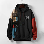 Herren Sportlicher Kontrast-Hoodie