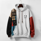 Herren Sportlicher Kontrast-Hoodie