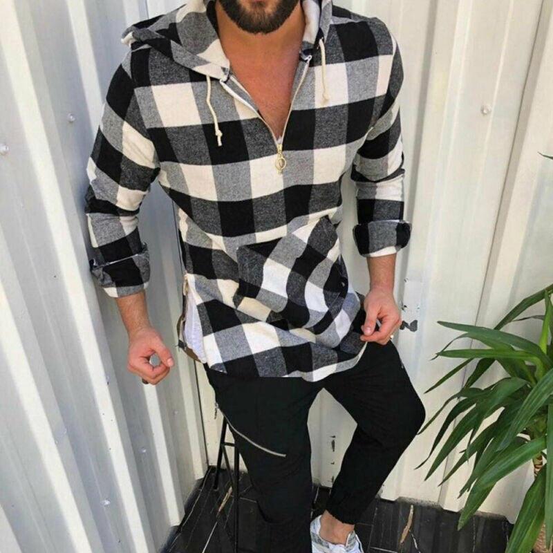 R&B | Herren Karohoodie