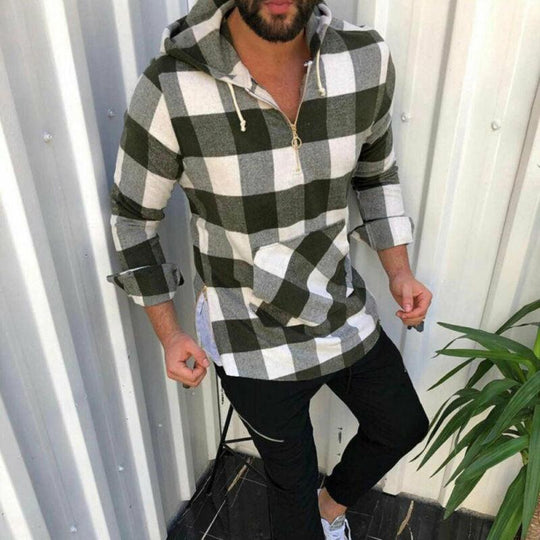 R&B | Herren Karohoodie