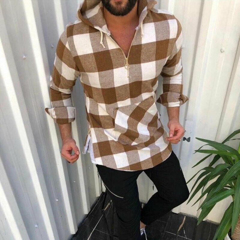 R&B | Herren Karohoodie