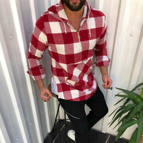 R&B | Herren Karohoodie