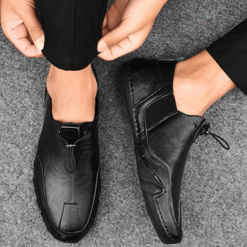 R&B | Herren Schuhe Echtes Leder Herren Slipper Komfortabel & Trendy