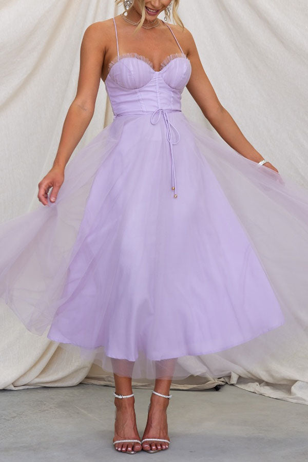 R&B - Modernes prinses chiffon Kleid