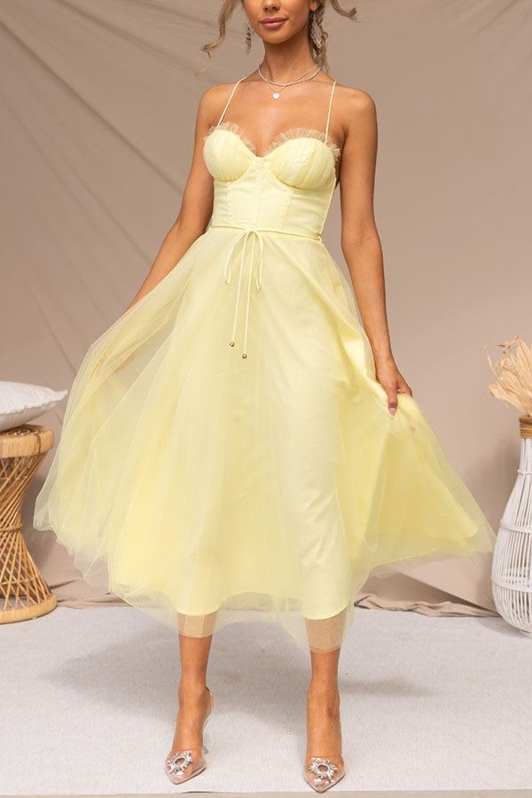 R&B | Modernes prinses chiffon Kleid