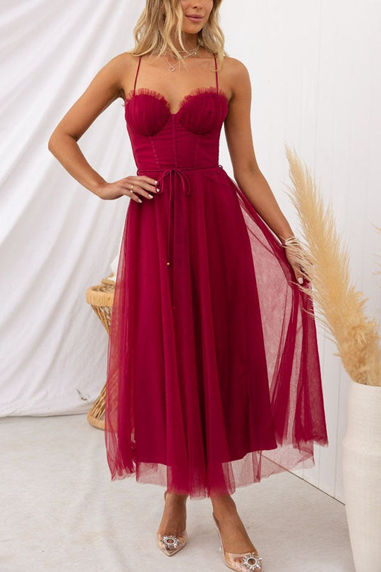 R&B - Modernes prinses chiffon Kleid