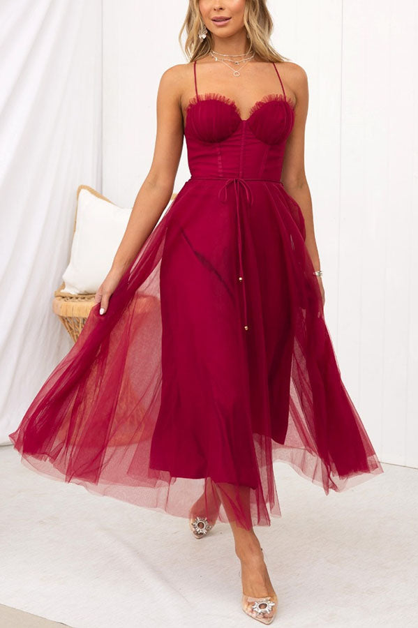 R&B | Modernes prinses chiffon Kleid