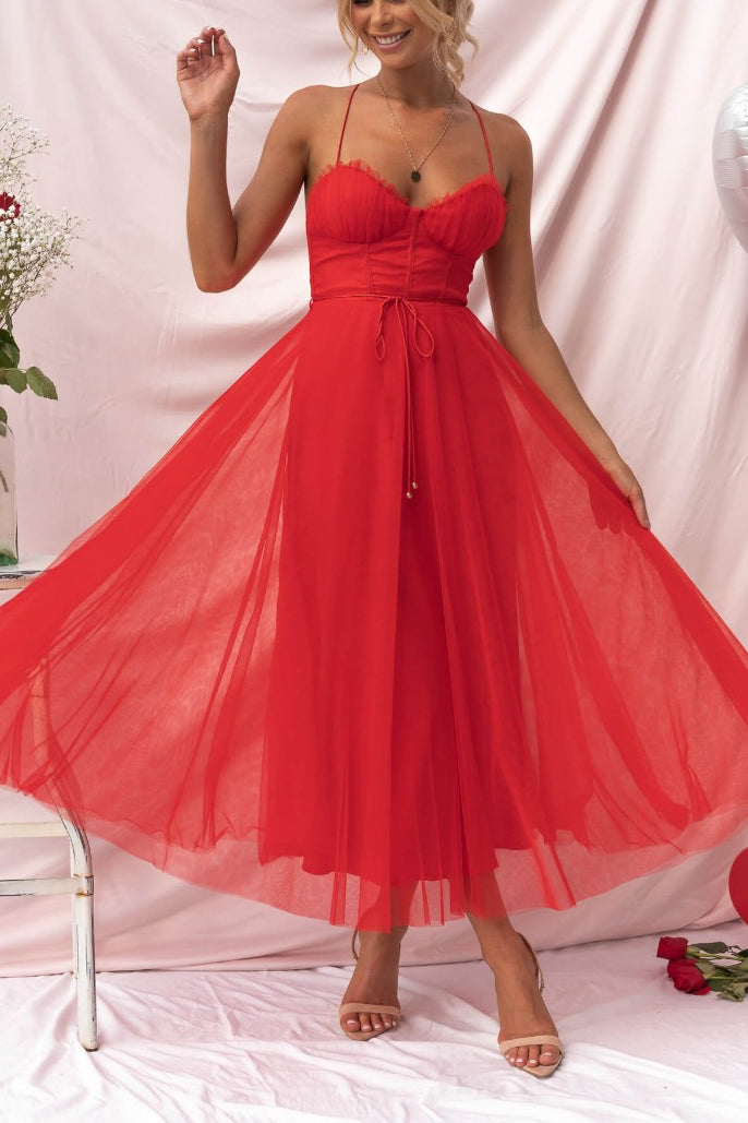 R&B | Modernes prinses chiffon Kleid
