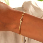 R&B | Minimalistisches Armband LiR&Besknoten