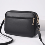 R&B | Damen Schultertasche mit Diamantmuster und Reißverschluss