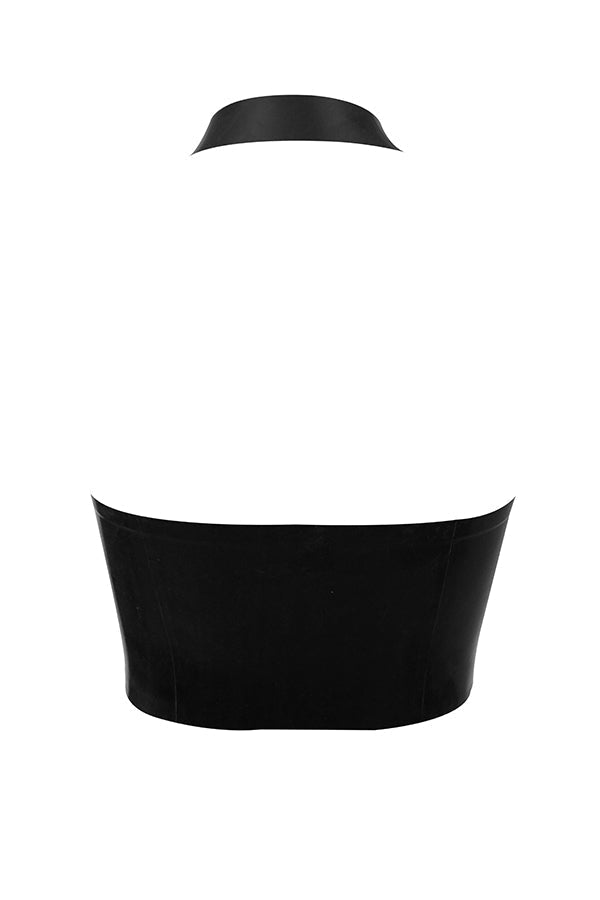 R&B | Schwarzes Latex Grime Top