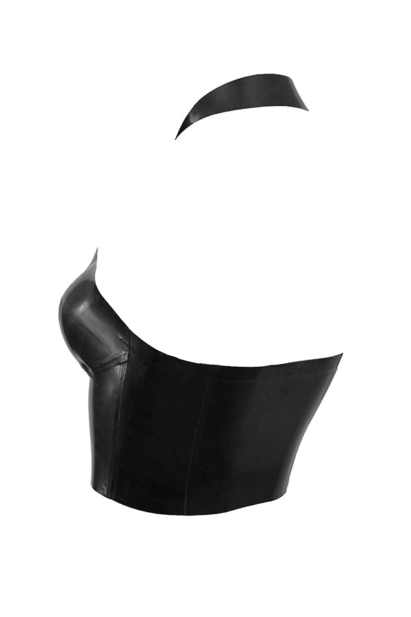 R&B | Schwarzes Latex Grime Top