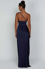 R&B | Elegantes Ein-Schulter-Kleid mit Schlitz
