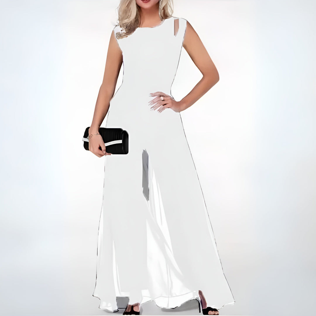 R&B | Jumpsuit - Chiffon - Ohne Ärmel - Eleganter Stil für Besondere Anlässe