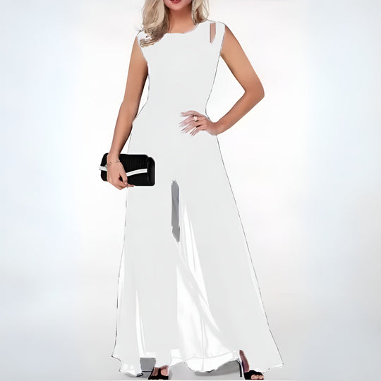 R&B | Jumpsuit - Chiffon - Ohne Ärmel - Eleganter Stil für Besondere Anlässe