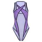 R&B | Athletic Contrast Träger Kreuzgurt Mesh Bodysuit